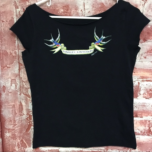 Harley Davidson Sparrow T-Shirt - Picture 2 of 8